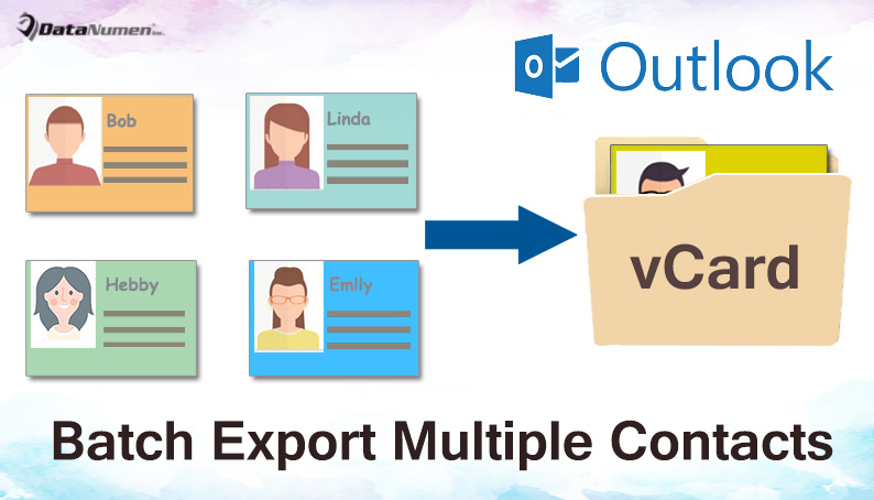 2 Methods to Batch Export Multiple Outlook Contacts as vCard Files
