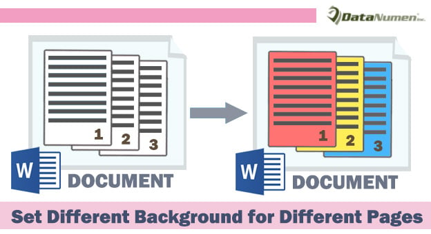 Set Different Background Colors for Different Pages