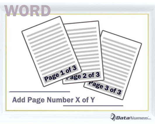 Add Page Number X of Y to Your Word Document