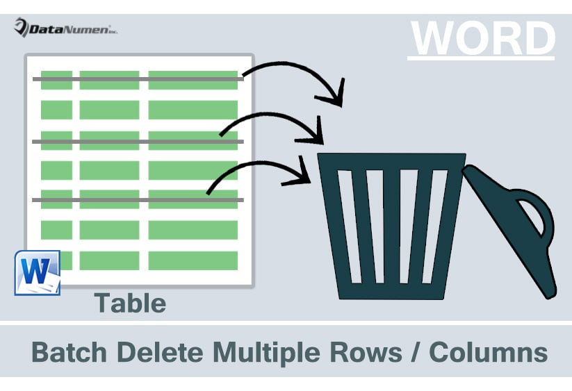 Batch Delete Multiple Rows or Columns in Your Word Table