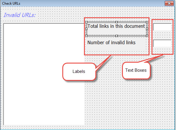 Create Two More Labels and Text Boxes