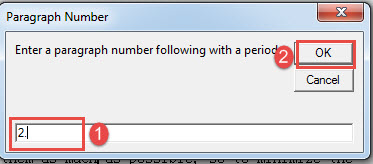 Enter a Number with Period->Click "OK"