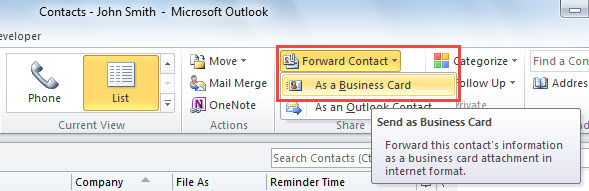 Forward Contact