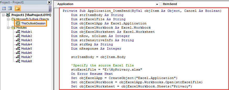 VBA Code - Get a Confirmation before Sending Emails with Your Private Information