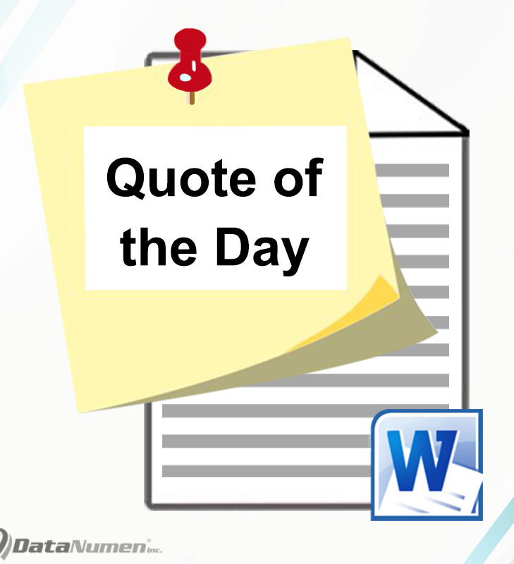 Adding a "Quote of the Day" Feature in Your Word
