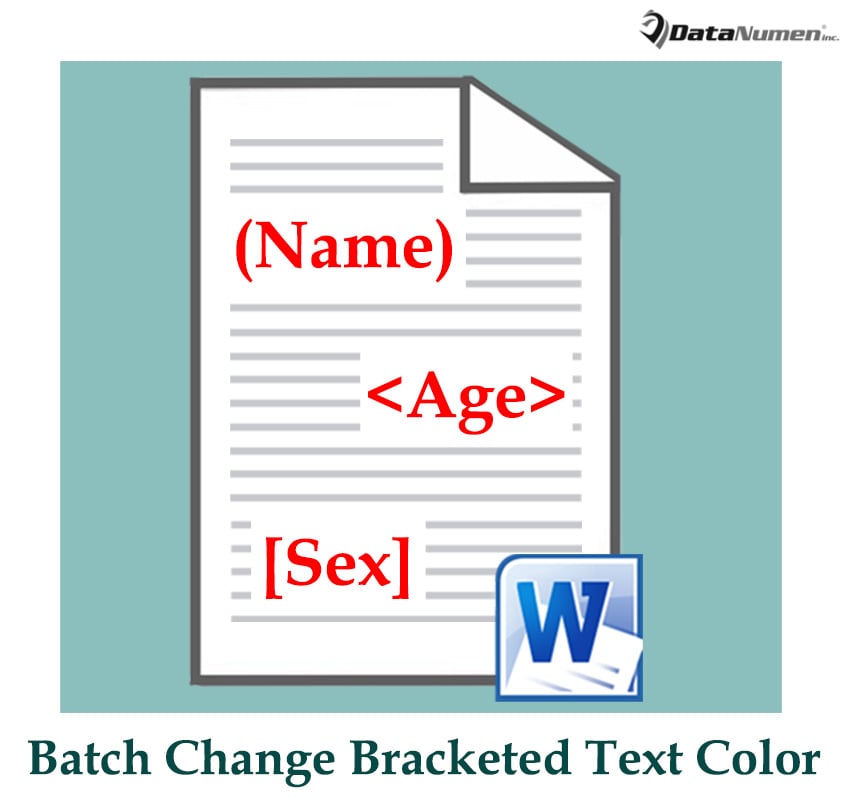 Batch Change the Color of Texts in Brackets in Your Word Document