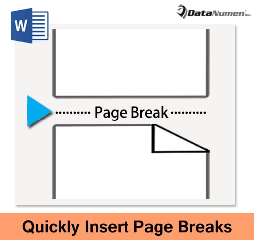 how to insert page break in word table with one page