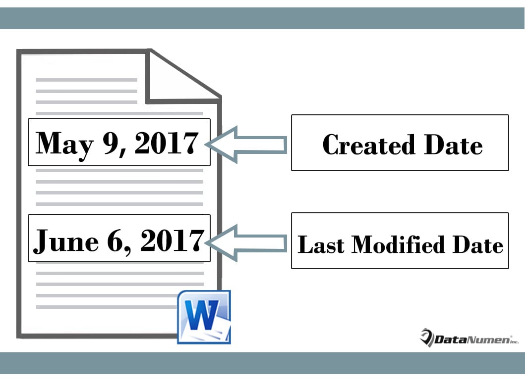 Insert the Created or Last Modified Date into Your Word Document