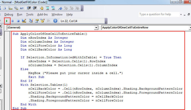 5 Methods to Quickly Apply the Fill Color of a Table Cell to the Whole ...
