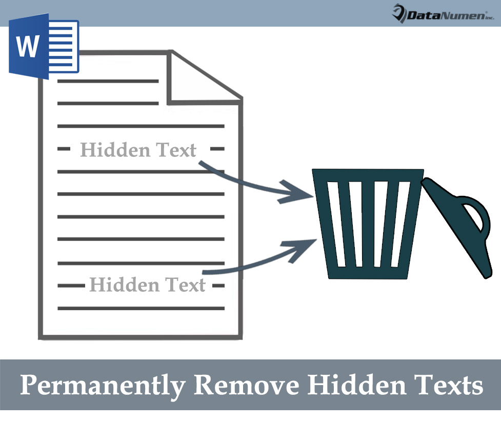 Permanently Remove Hidden Texts in Your Word Document