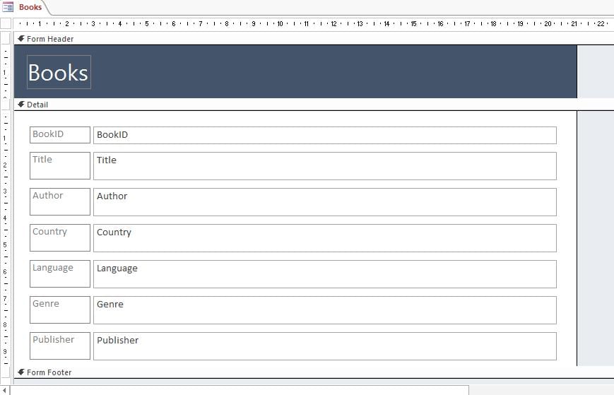 Open Your Form In Design View