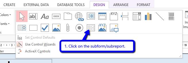 Select Subform