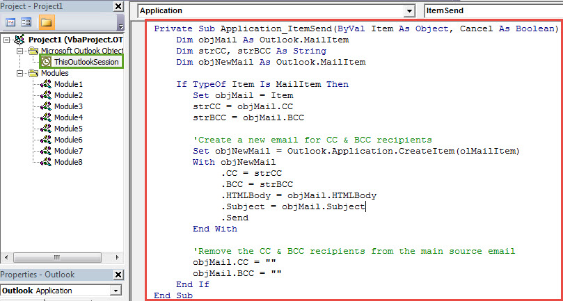 VBA Code - Prevent Sending Attachments to CC & BCC Recipients