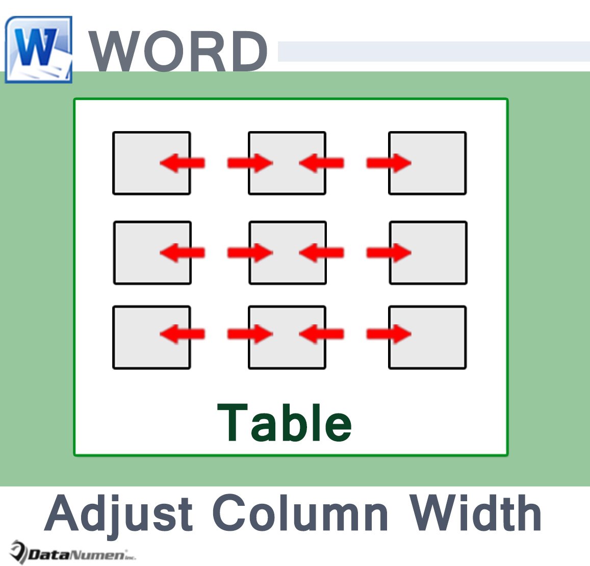 Adjust Column Width in Your Word Table