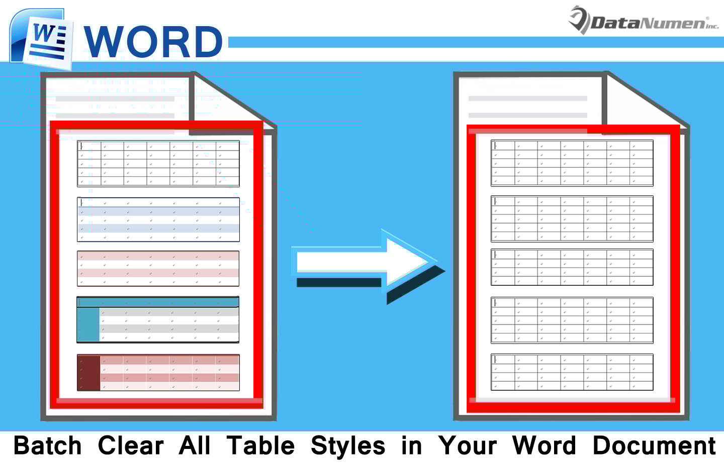 Batch Clear All Table Styles in Your Word Document