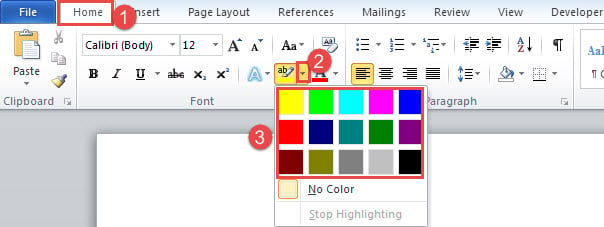 how to add more highlight colors in word