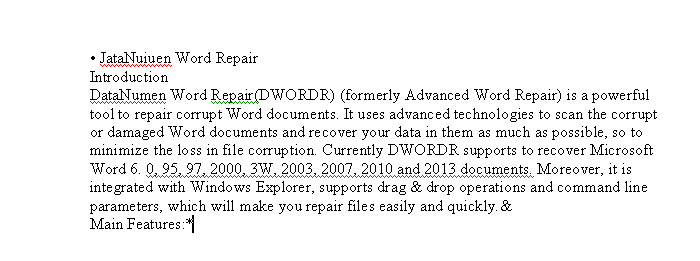 Effect of Using Microsoft Office Document Image Writer