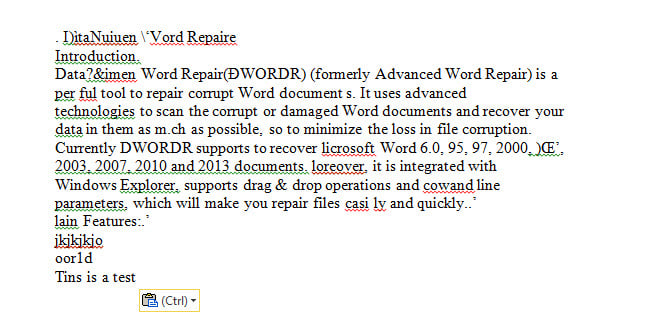 Effect of Using OCR in OneNote