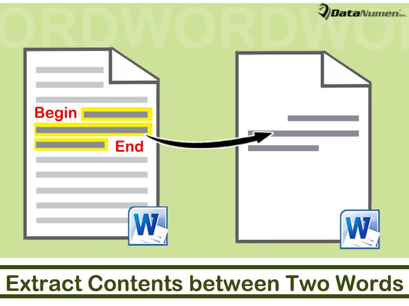 Extract Contents between Two Specific Words from One Word Document to Another