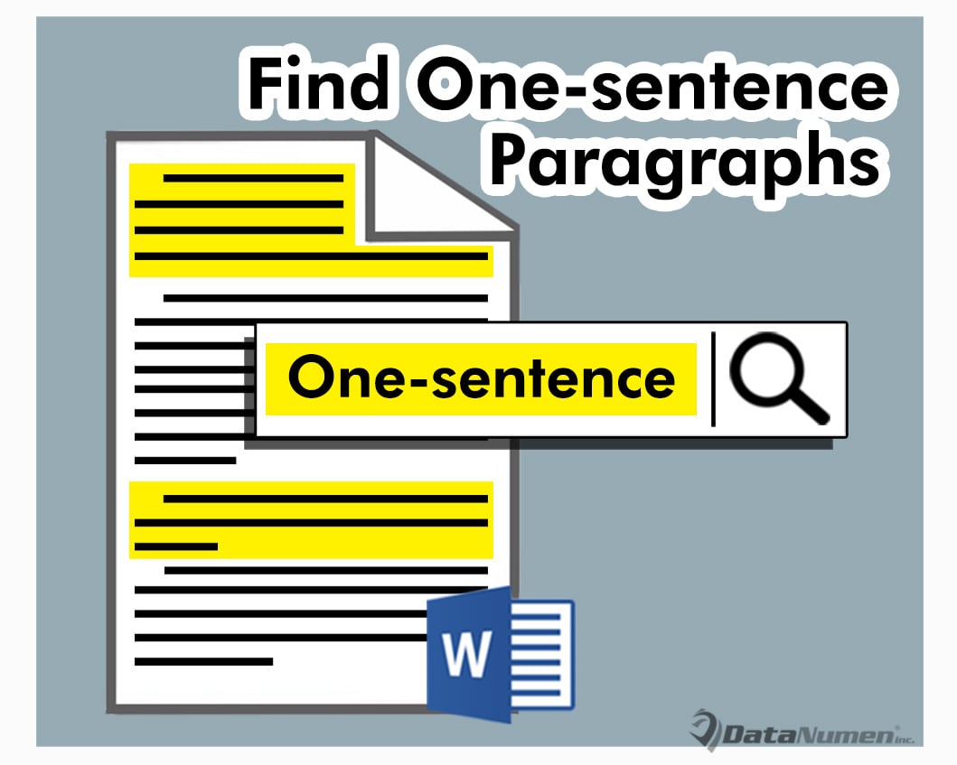 Find One-sentence Paragraphs in Your Word Document