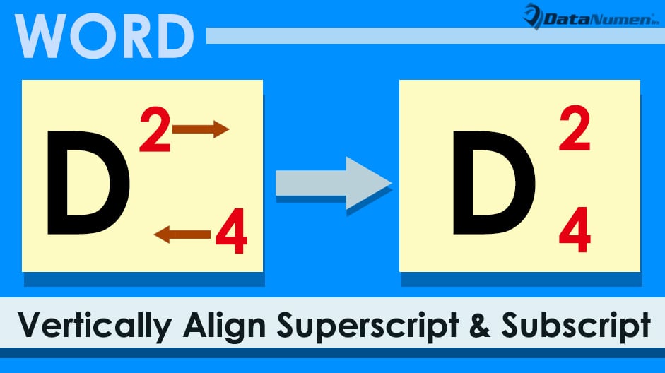 Vertically Align Superscript and Subscript in the Same Column