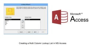 Create A Multi Column Lookup List In MS Access