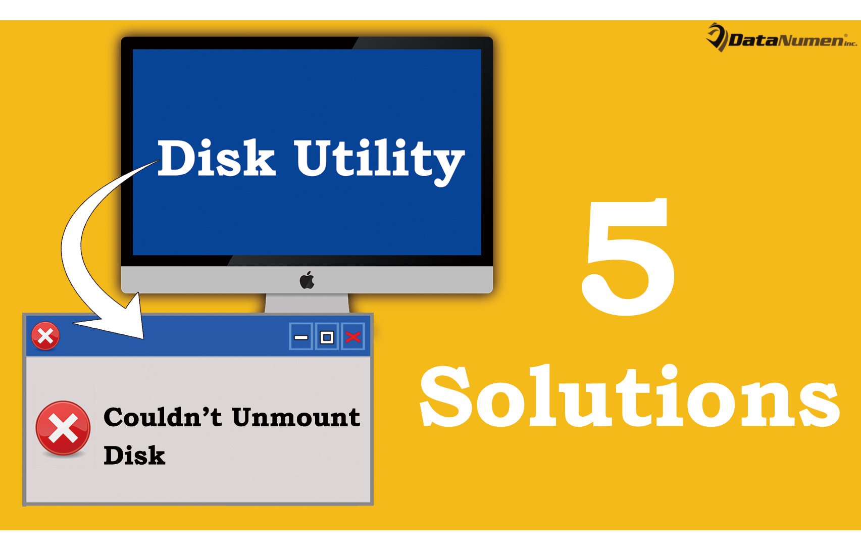 5 Solutions to "Couldn’t Unmount Disk" Error when Using Disk Utility on Mac