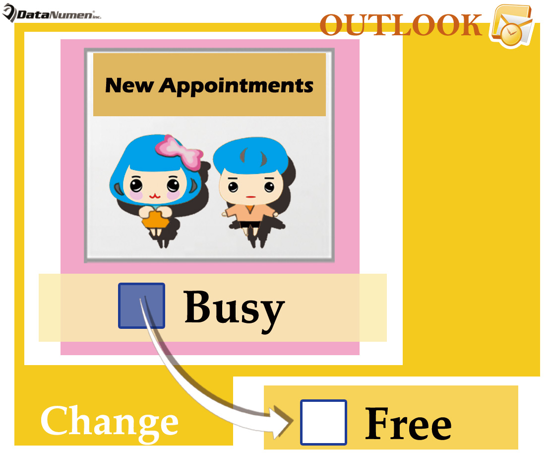 Change the Default Status of New Appointments in Outlook