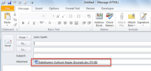 how to attach a word document to my email