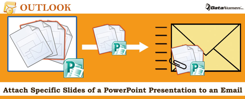how do i attach a powerpoint link to an email in outlook