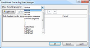 Conditional Formatting