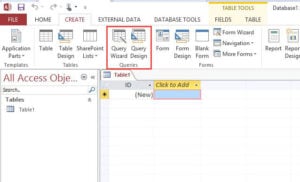 Create Queries In Ms Access