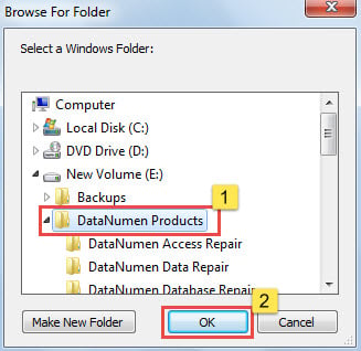 Select a Windows Folder