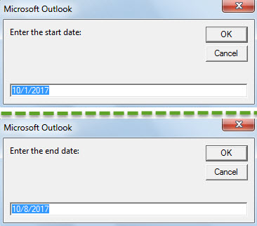 Specify Date Range