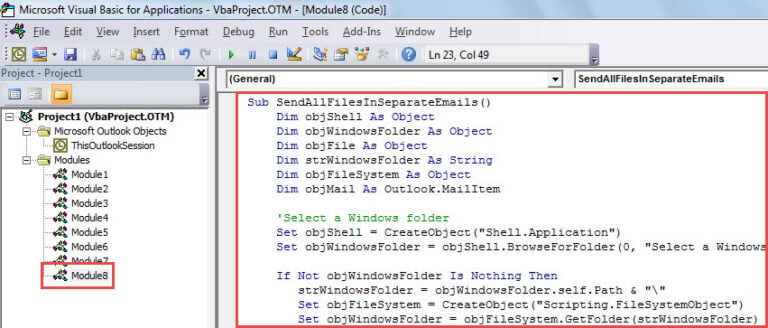 How to Batch Send All Files in a Windows Folder via Separate Outlook Emails