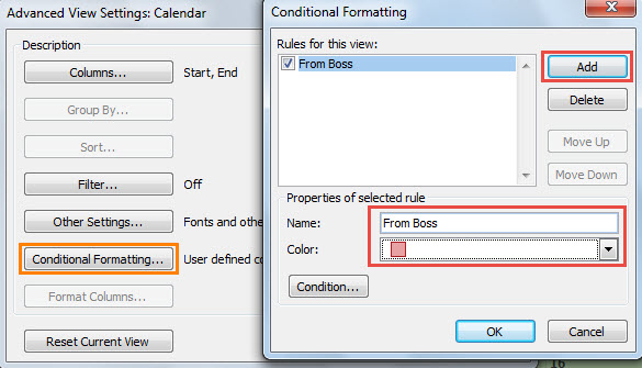 Create a Conditional Formatting Rule