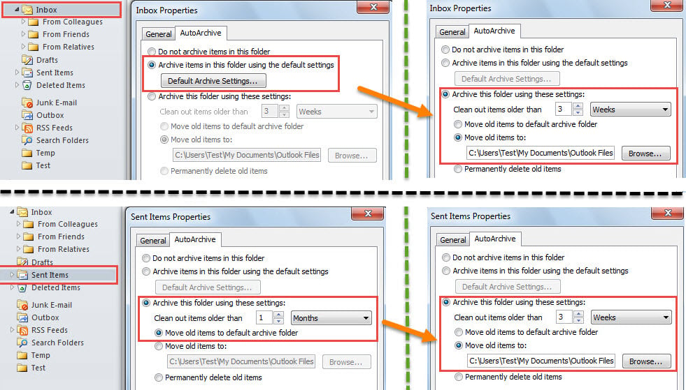 Same "AutoArchive" Setting to All Folders