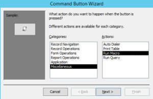 Command Button Wizard