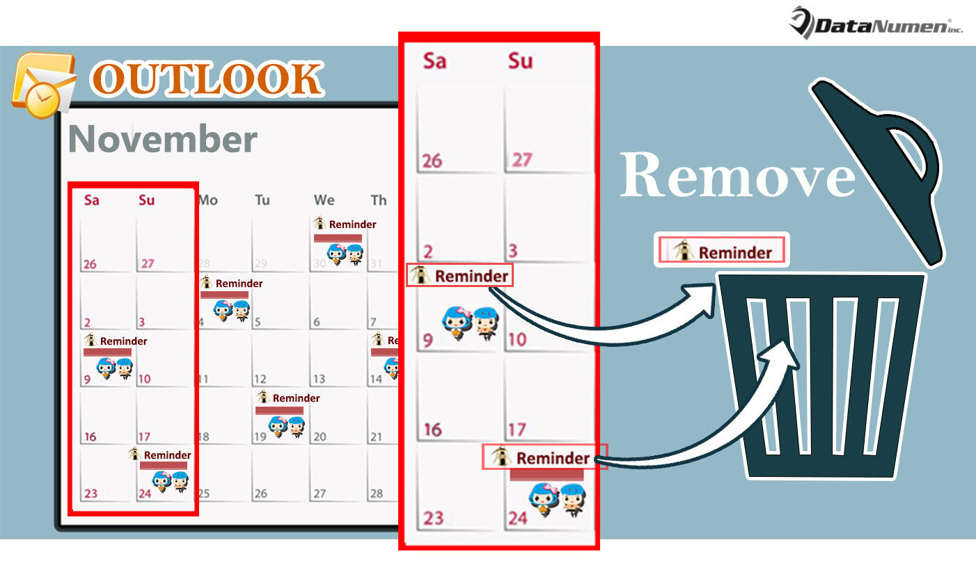 Quickly Remove the Reminders for the Weekend Occurrences of a Recurring Outlook Appointment