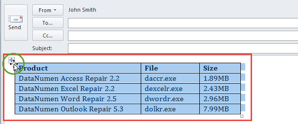 Select Source Table