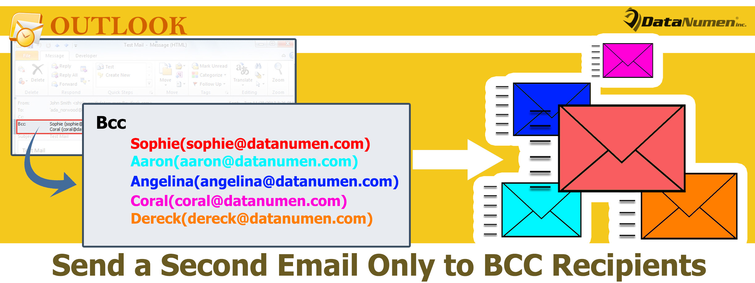 Send a Second Email Only to the BCC Recipients of an Outlook Email