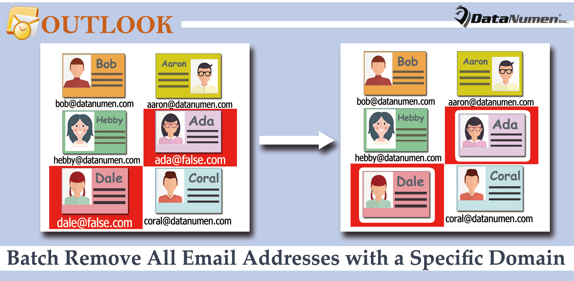Batch Remove All Email Addresses with a Specific Domain from Your Outlook Contacts