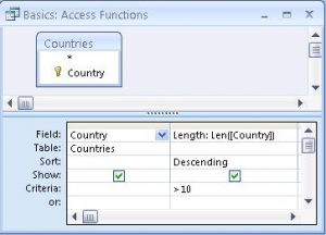 Use Query Criteria