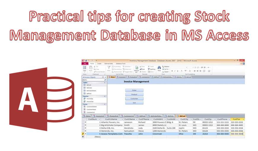 Practical Tips For Creating A Stock Management Database In MS Access