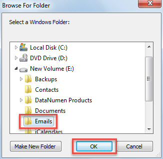 Select Windows Folder