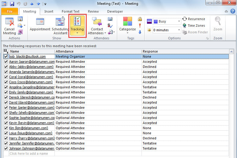 Tracking in Meeting