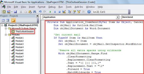 How to Auto Remove All Extra Spaces between Words in Your Outlook Email