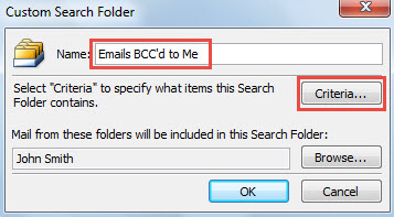 Enter Search Folder Name