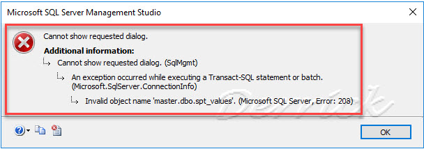 How to Deal with Database Context Error 208 in SQL Server