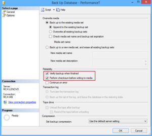 Verify SQL Backups